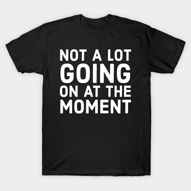 Not A Lot Going On At The Moment T-Shirt by evokearo